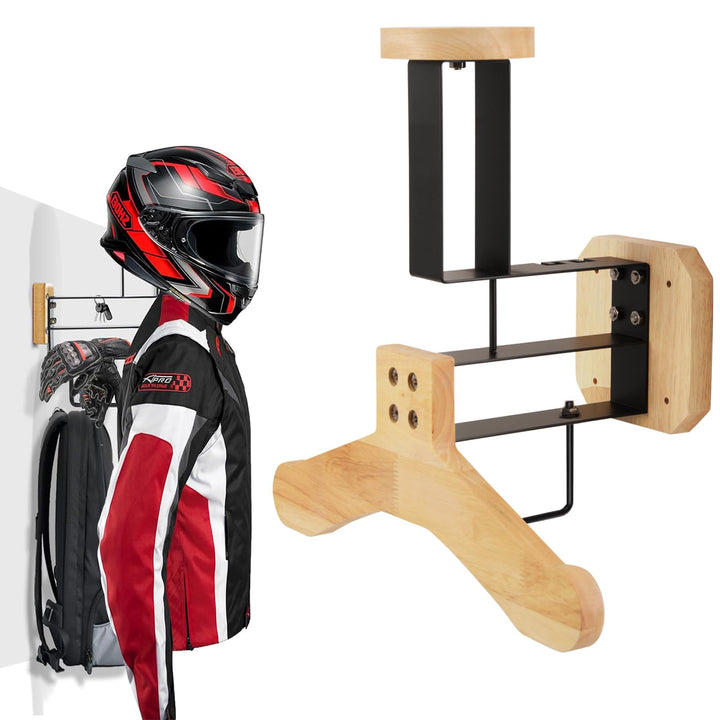 Motorrad Garderobe, Motorradhelm Halterung Wand, Helm Halterung Wand, Helmhalterung Wand für Motorra