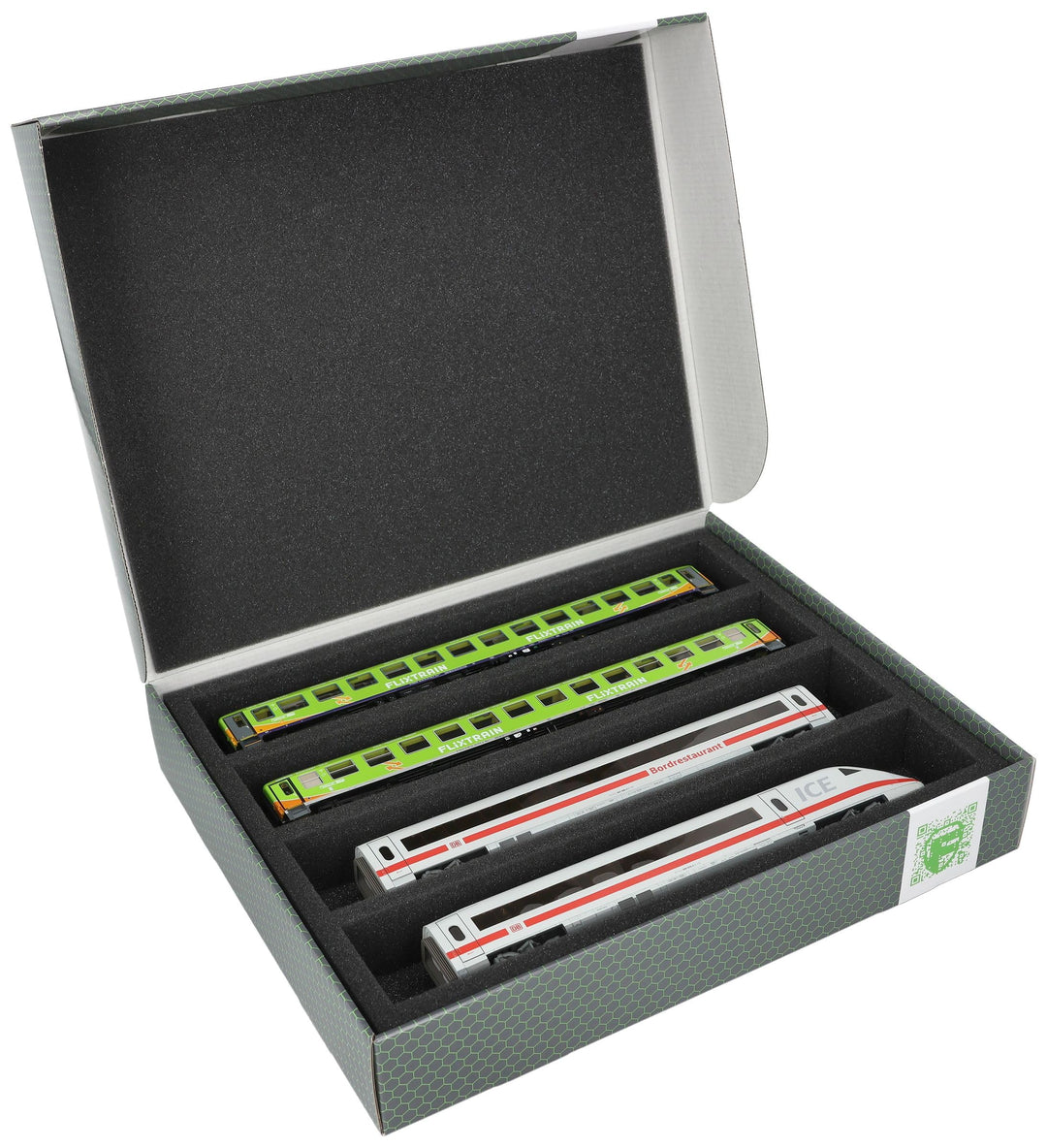 Feldherr 2 Stück Sparpack Lagerbox Spur H0-4 Stege liegend kompatibel mit Modelleisenbahnen, Loks un