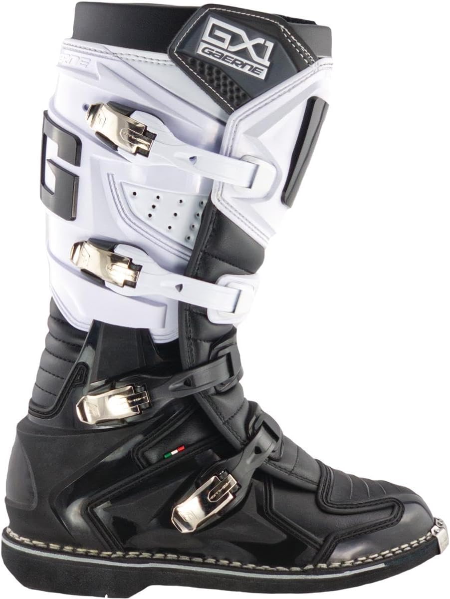 Gaerne Motocross-Stiefel GX-1 Schwarz Weiss 39 EU, Weiss 39 EU