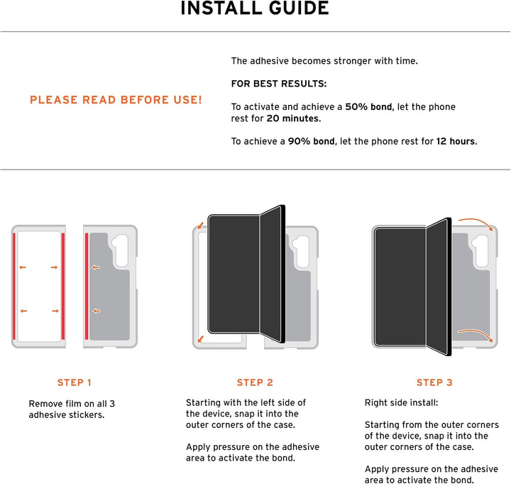URBAN ARMOR GEAR UAG Schutzhülle für Samsung Galaxy Z Fold 5 (2023) Plyo Pro, grau/transparent [Made