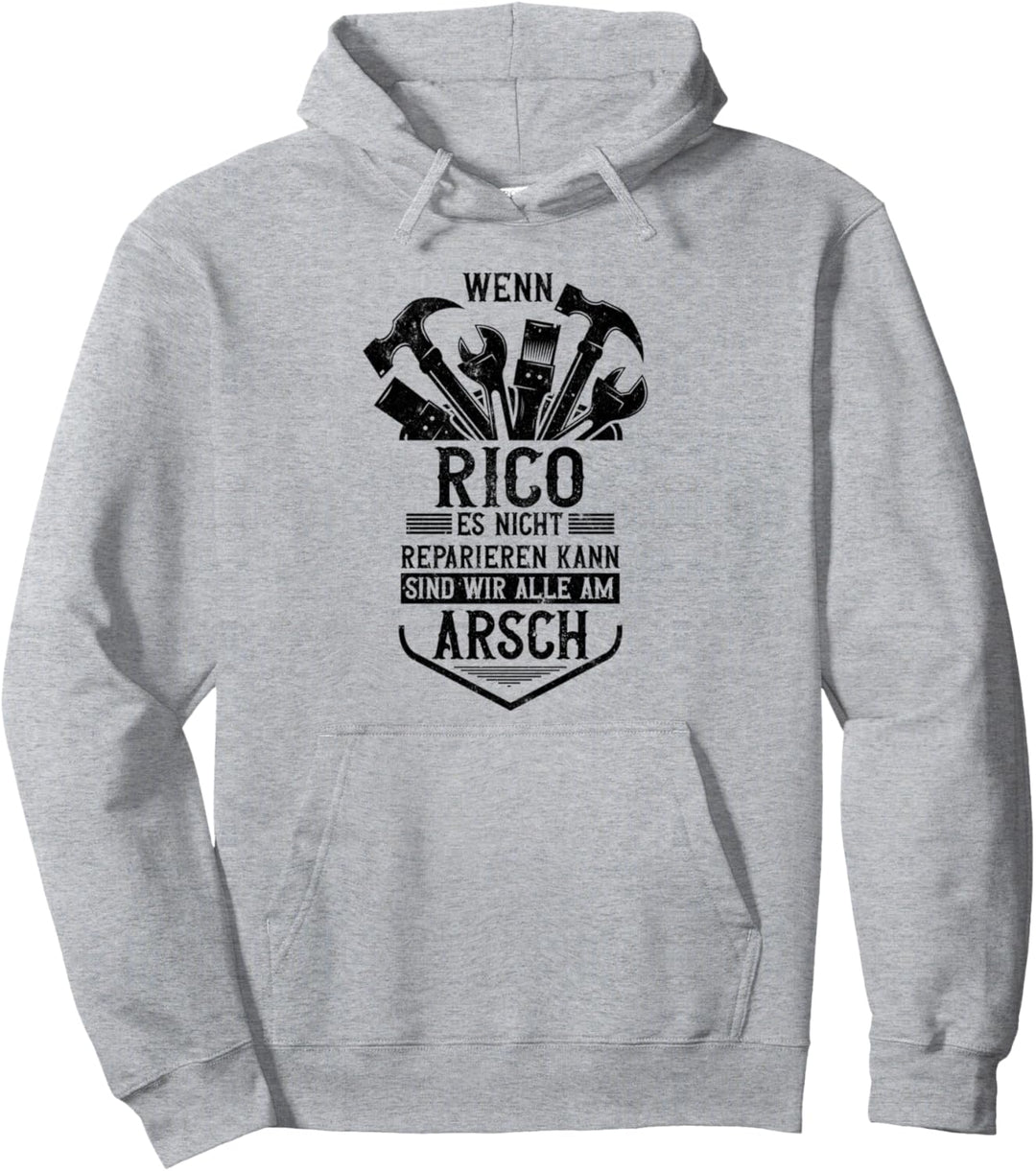 Rico Vorname Name Lustiges Rico Pullover Hoodie
