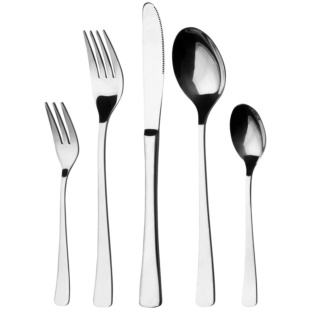 GRÄWE Besteckset für 6 Personen aus Edelstahl, Tafelbesteck Set 30-teilig, nickelfrei, rostfrei, han