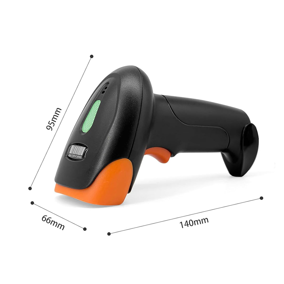 Handheld Barcode Scanner Kabellos 1D 2D QR Code Book Scanner für PC Handbuch Continuous Scanning USB