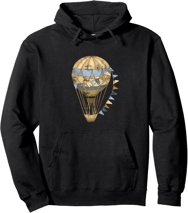 Ballonfliegen Vintage Ballonfahrer Heissluftballon Pullover Hoodie
