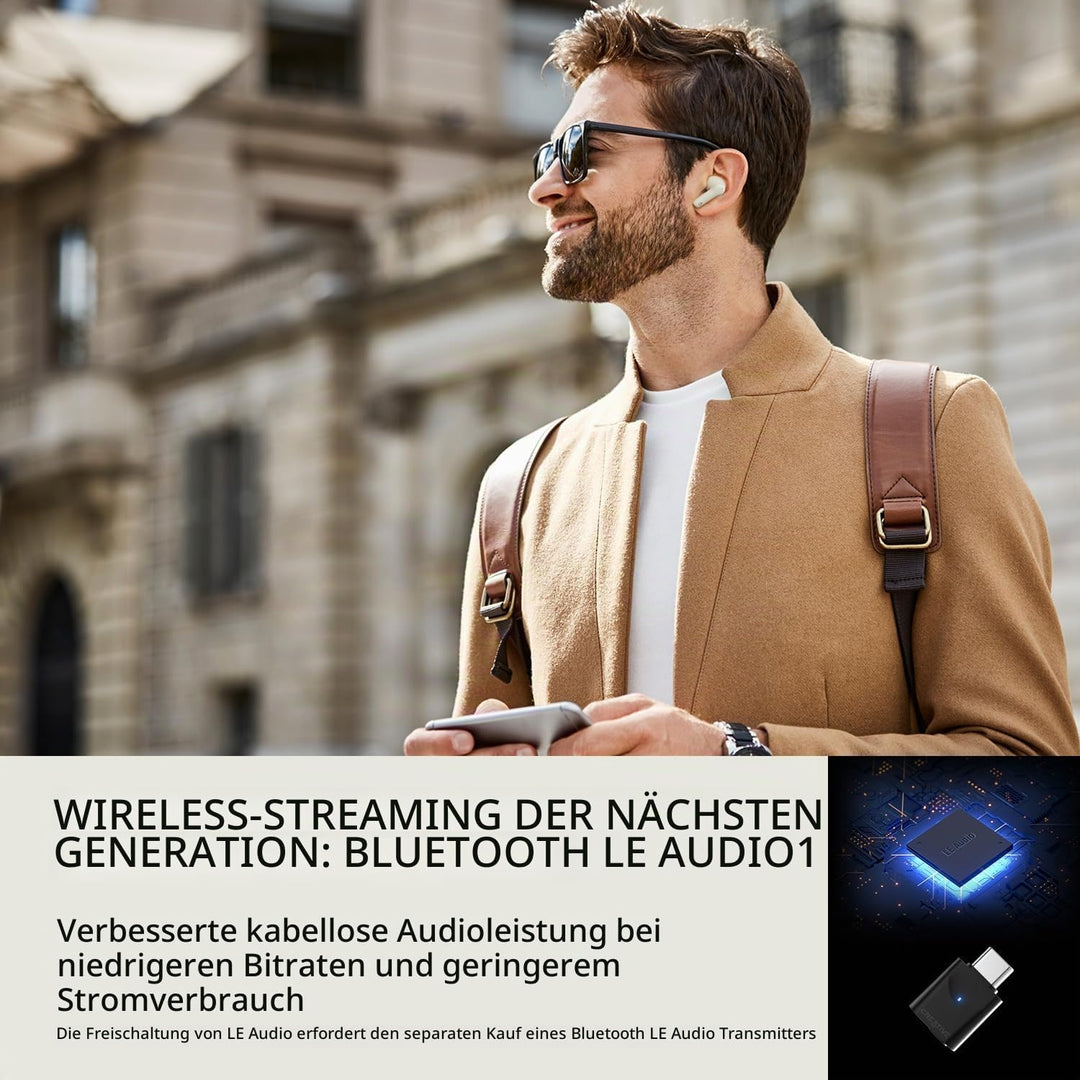 CREATIVE Zen Air Plus Leichte, echte kabellose In-Ears mit Bluetooth LE-Audio, hybrider aktiver Gerä
