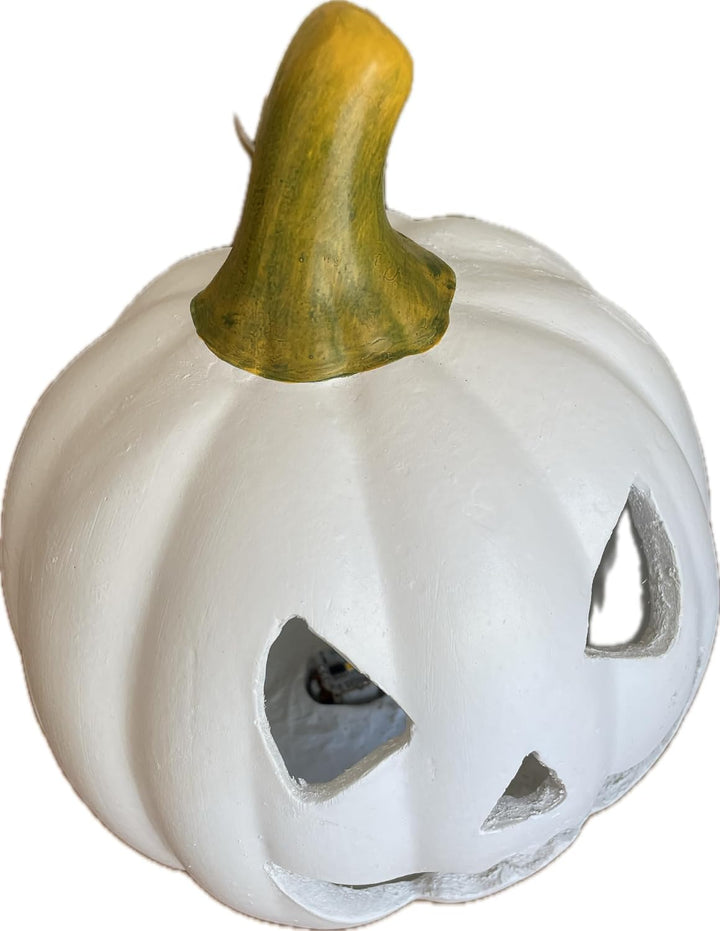 khevga Halloween Deko Kürbis Herbstdeko Windlicht Deko-Kürbis LED Beleuchtet (mit LED weiss), Mit Le