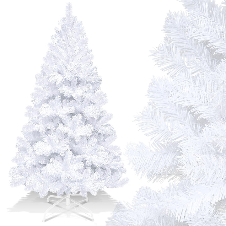 Gimisgu Weihnachtsbaum künstlich, 180cm mit 600 Spitzen PVC Schwer Entflammbar, Schnellaufbau Klapps