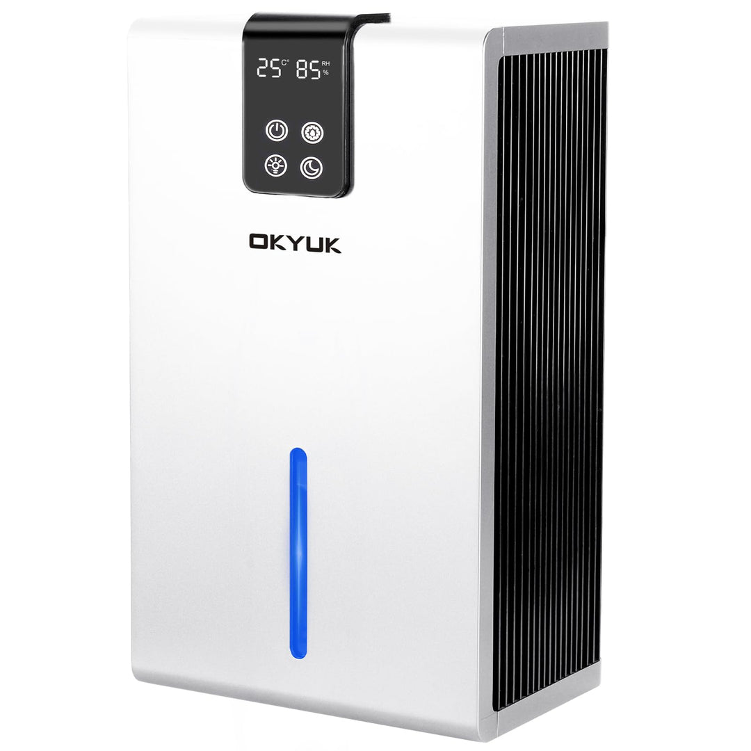 Luftentfeuchter Elektrisch 2700ml, Luftentfeuchter für Zuhause mit automatischer Abschaltung, 7-Farb