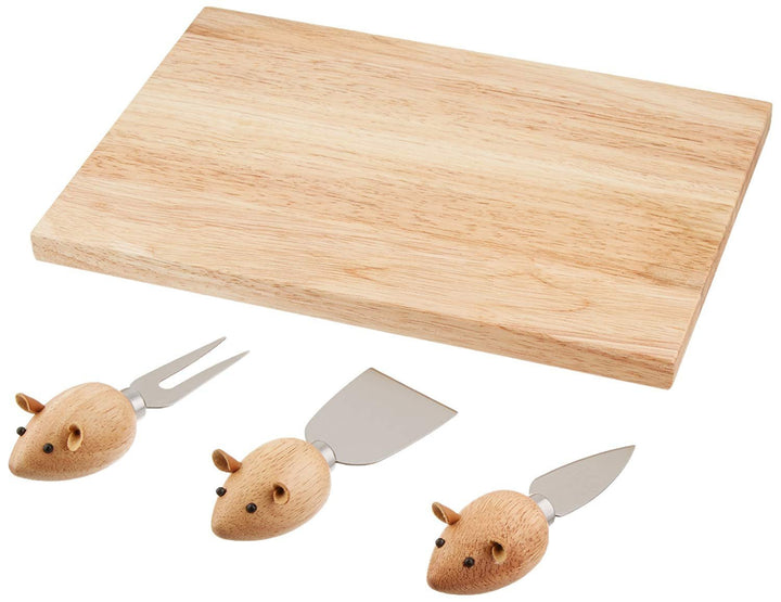 Kikkerland Käse-Set Mouse Cheese Board Maus, Maus