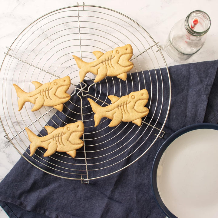 2er Set Megalodon Ausstechformen (Formen: Zahn &amp; Hai), 2 Teile, Bakerlogy