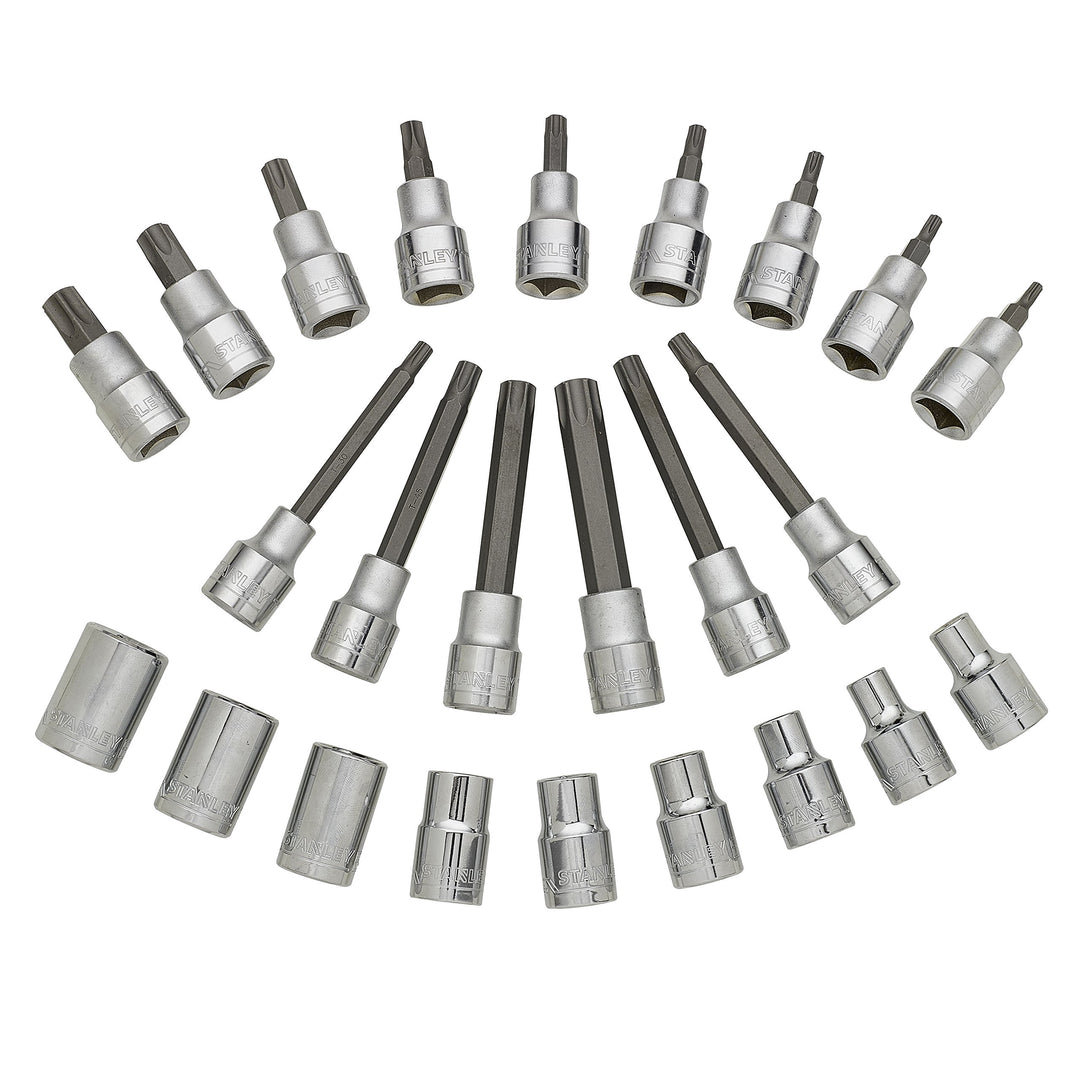 Stanley Transmodul System, Modul 1/2 Zoll Torx Bit-Steckschlüssel-Set (mit Maxi-Drive Profil, S2 Sta