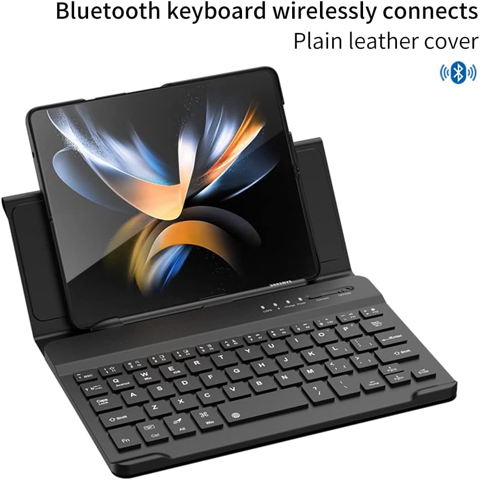 Custodia Magnetic Klapphüllen Ständer Folio Hülle,Keyboard,Pen Slot Kompatibel für Samsung Galaxy Z