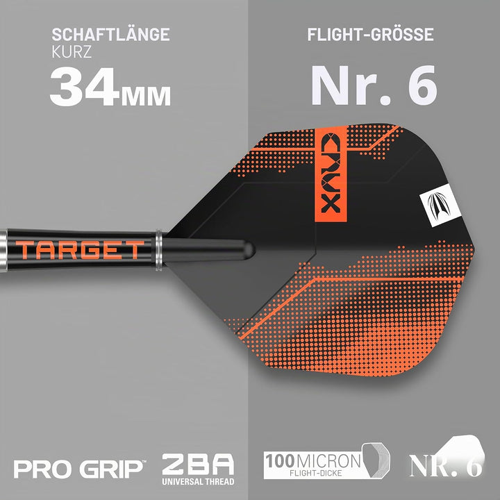 Target Darts Crux 90% Wolfram Soft Tip Dart Satz 19G Barrel 11, 19G Barrel 11