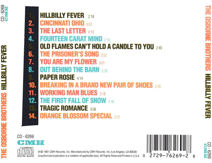 Hillbilly Fever, Audio-CD