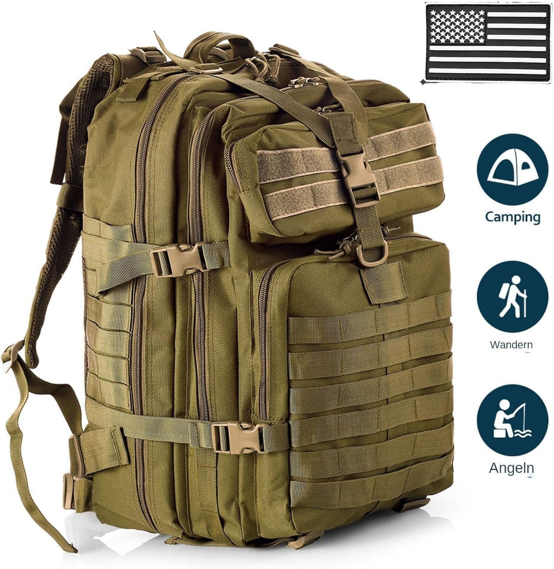 50L Strapazierfähiger Nylon Wasserdichter Angeln Jagdrucksack Outdoor Militär Rucksäcke Taktische Sp