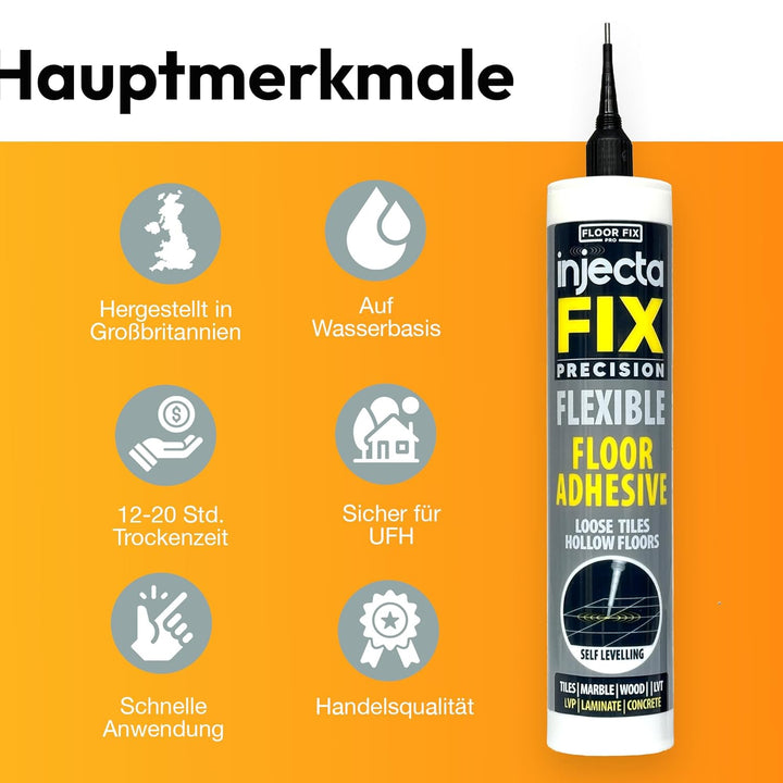 Precision Von Floor-Fix Pro: Befestigt Lose Fliesen – Für Lose Und Hohle Fliesen, Holz, LVT Und Lami