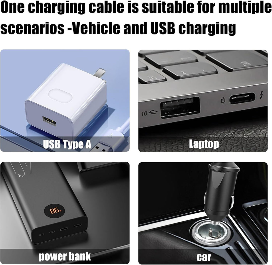 Sicimly Tc77 2-in-1 USB und Auto Schnellladekabel für Zebra Tc70 TC77 TC72 TC75 TC75X TC70X TC55 TC7