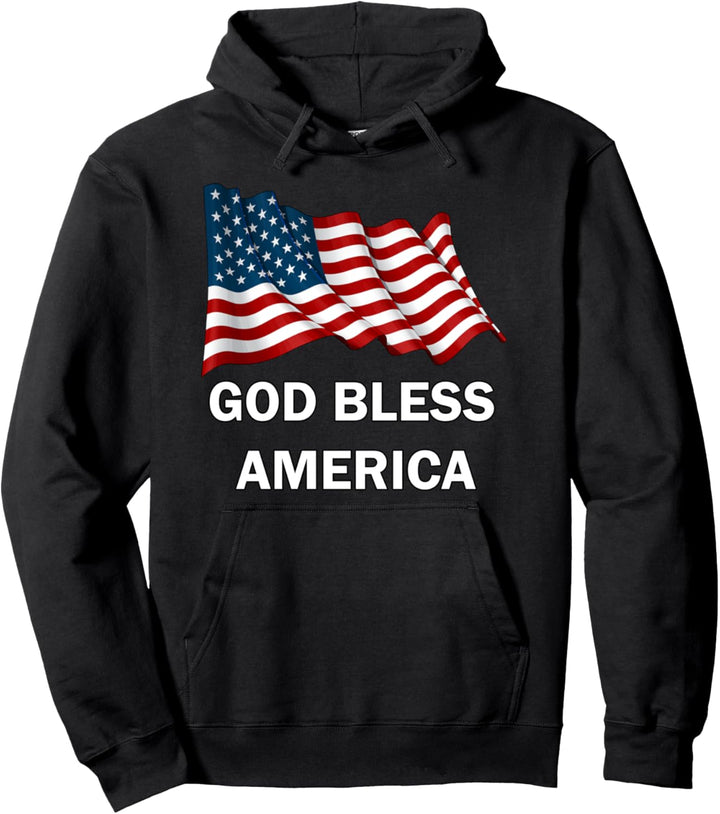 God Bless America Pullover Hoodie