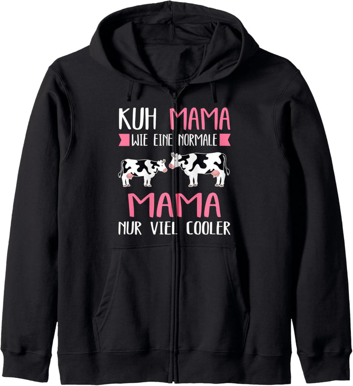 Kuh Mama Kühe Landwirtin Kapuzenjacke