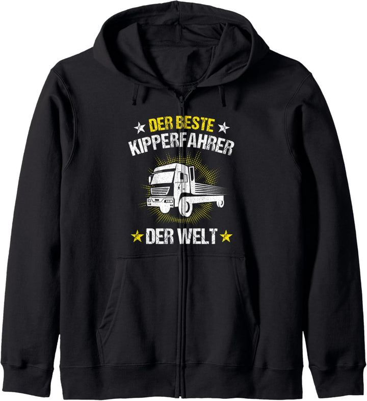 Der beste Kipperfahrer der Welt, Berufskraftfahrer Kipper Kapuzenjacke