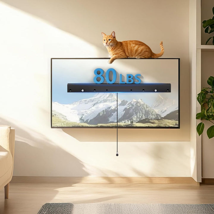 TV Wandhalterung für Rigipswand ohne Schrauben, für 26-55 Zoll Flachbildfernseher bis 45 kg, ultrasc
