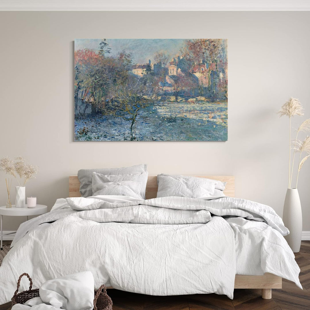 Printed Paintings Leinwand (80x60cm): Claude Monet - Frost 80x60 cm, 80x60 cm