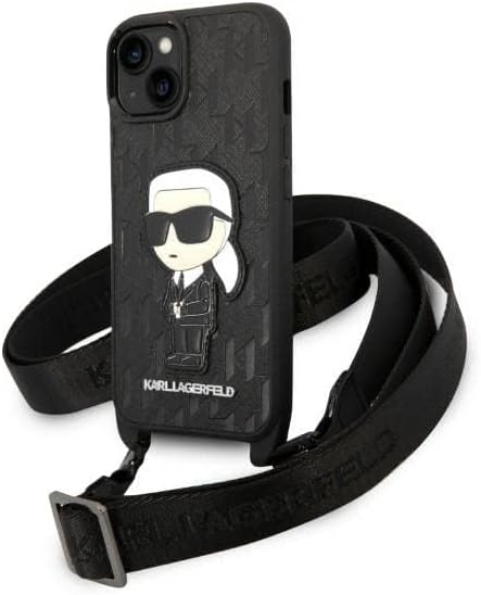 KARL LAGERFELD KLHCP14MSTKMK Hülle für iPhone 14 Plus 6,7" Schwarz hardcase Mono