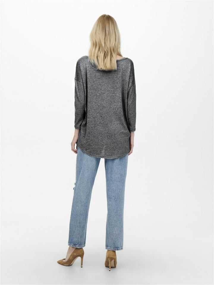 ONLY Female Top ONLELCOS Top XS Grau (Medium Grey Melange), XS Grau (Medium Grey Melange)