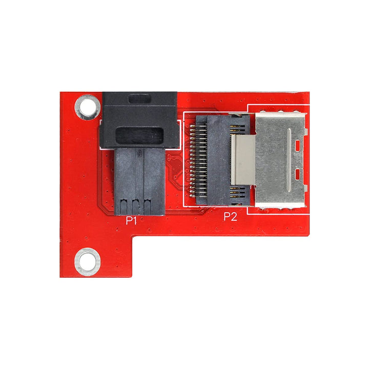 CY PCI-Express 4.0 Mini SAS SFF-8087 auf SAS HD SFF-8643 PCBA Buchse Adapter mit Halterung Red SFF-8
