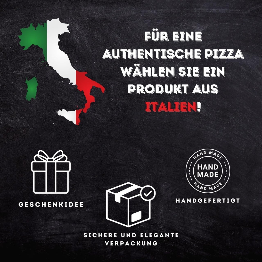 CUORE LAVICO - Ätna Lavastein für Pizza 39x35 x 2 cm | Pizzastein für für backofen und Grillofen für
