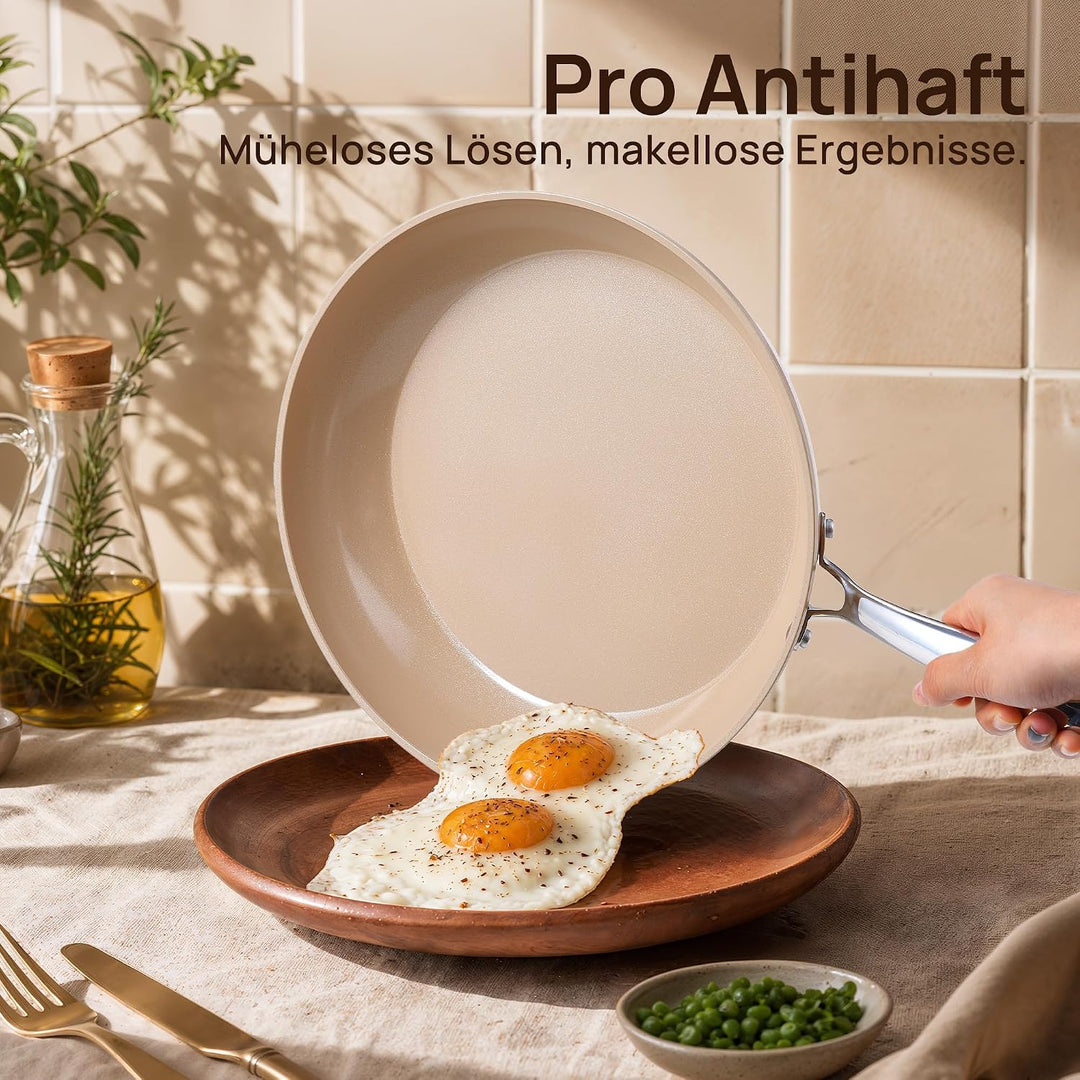 KOKHUB 20 cm Bratpfanne, Keramik Antihaft Aluminiumpfanne 20cm, 20cm