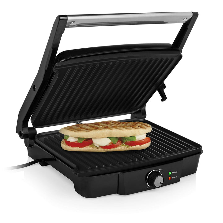 Tristar Kontaktgrill mit 180° Öffnung und Einer Bratfläche von 29 x 23,5 cm/auch als Tischgrill nutz