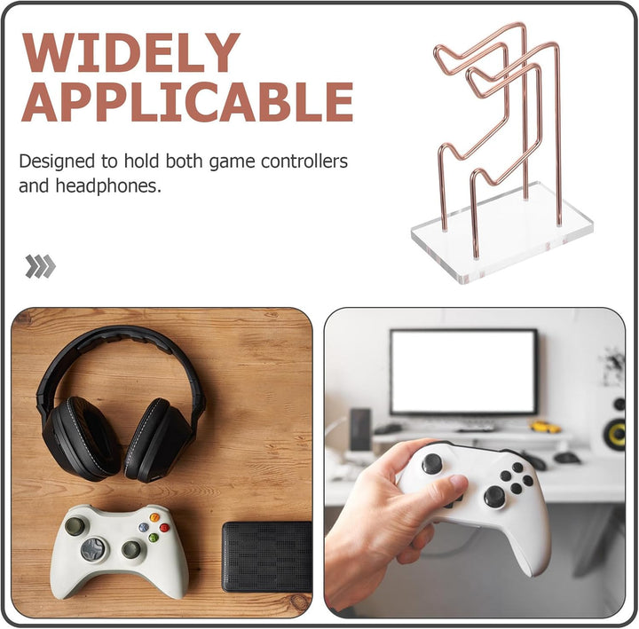 MAGICLULU Controller und Kopfhörerständer, 2-stufig aus Metall und Acryl