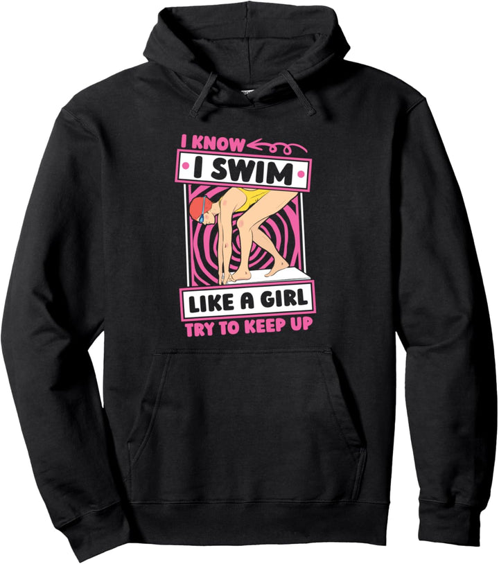 Schwimmen Mädchen Schwimmsport - Schwimmer Pullover Hoodie