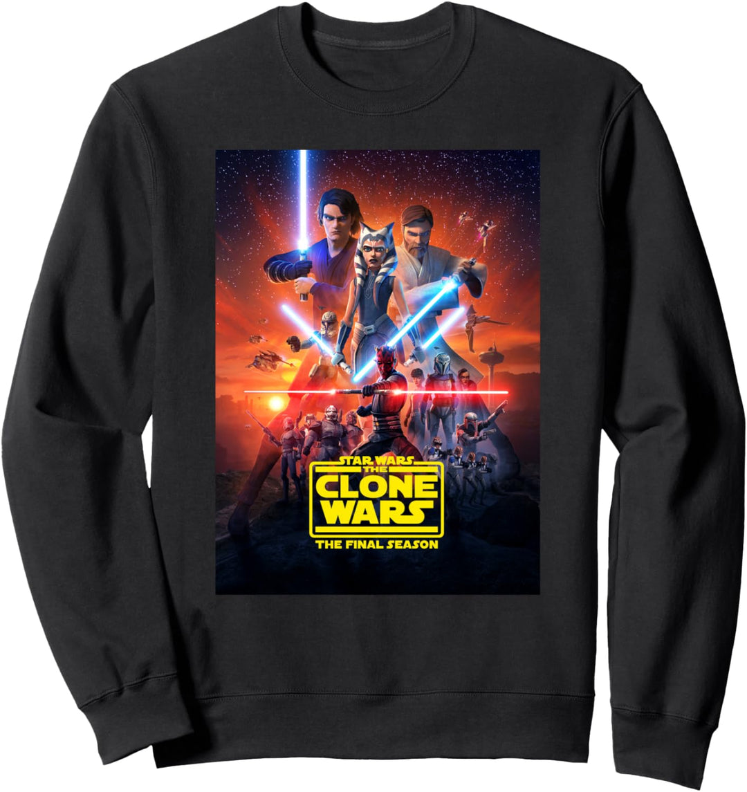 Star Wars The Clone Wars The Final Season Poster Sweatshirt