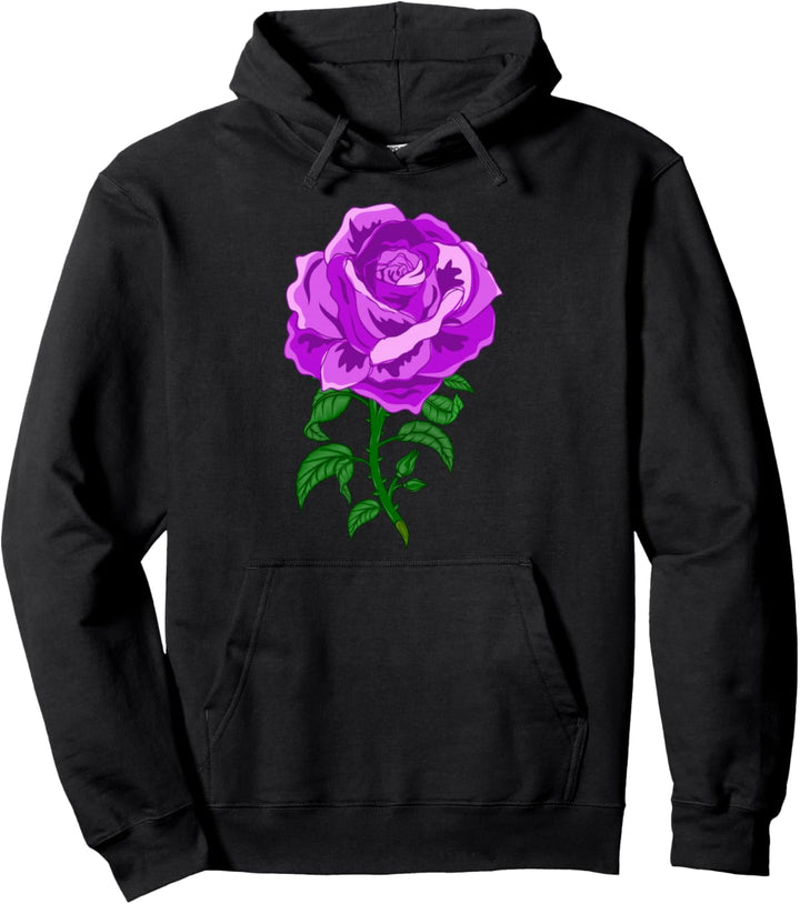Rosen Blume Hobbygärtner Gärtner - Garten Lila Rose Pullover Hoodie