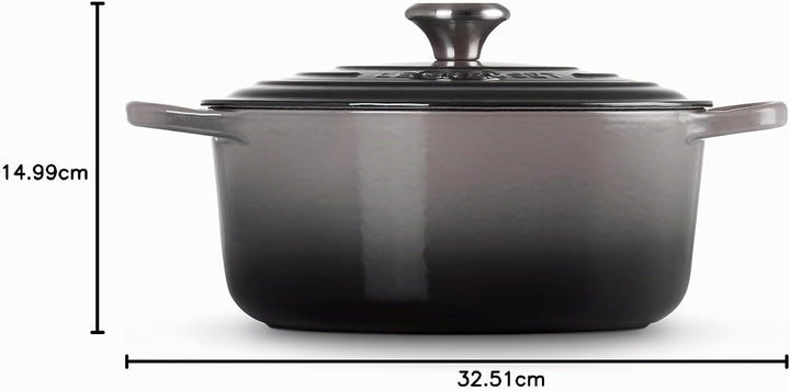 Le Creuset Signature Gusseisen-Bräter mit Deckel, Ø 26 cm, Rund, Für alle Herdarten und Induktion ge