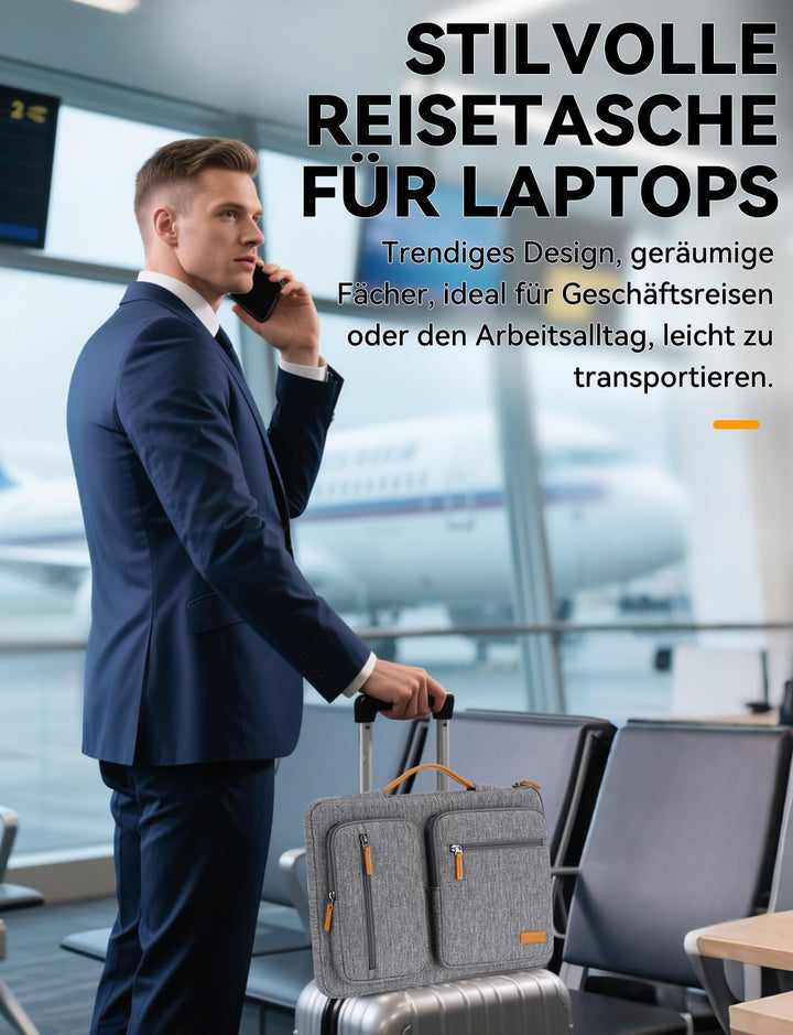 DOMISO 17 Zoll Laptoptasche 17,3 Zoll Laptop Tasche Hülle Laptophülle Business Laptop-Taschen Notebo
