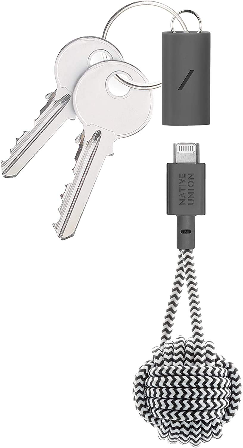 Native Union Key Cable USB-C auf Lightning – Strapazierfähiges Lightning auf USB-Ladekabel mit Schlü