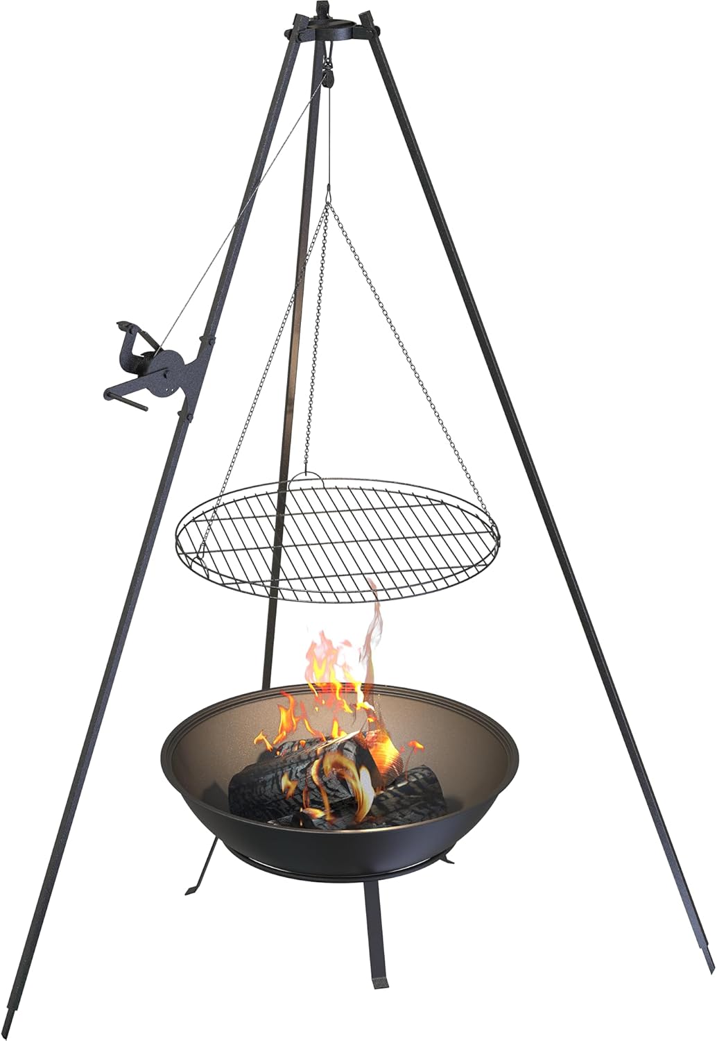 BROWIN® Garten-Feuerschale mit Grillrost 330494| Ø 55 cm | Höhe 26,5 cm | Stahl | Rund |