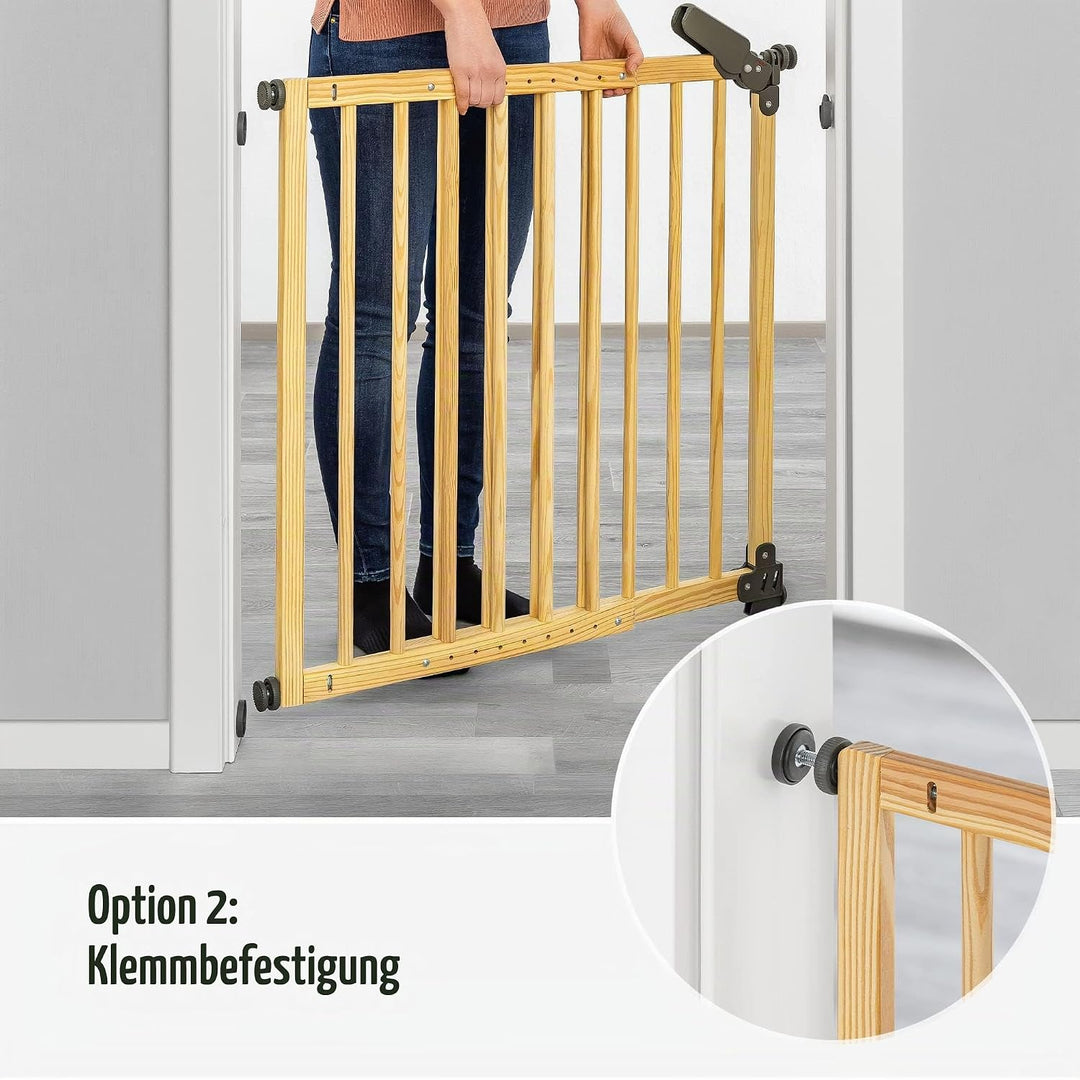 Reer 46221 Klemm- und Schraubgitter Basic, Holz, holzfarben Zum Klemmen und