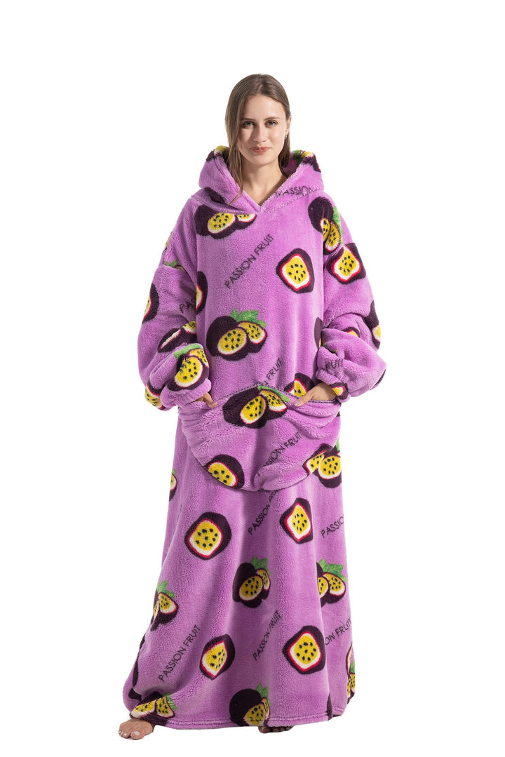 Verlängert Übergrosse Hoodie Decke,Decken Hoodie Damen mit Tasche und Kapuze,Superweiche und Warme K