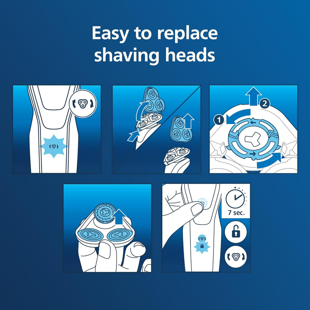 Philips Norelco Original SH30/52 Scherköpfe kompatibel mit Norelco Shaver Series 1000, 2000, 3000 un