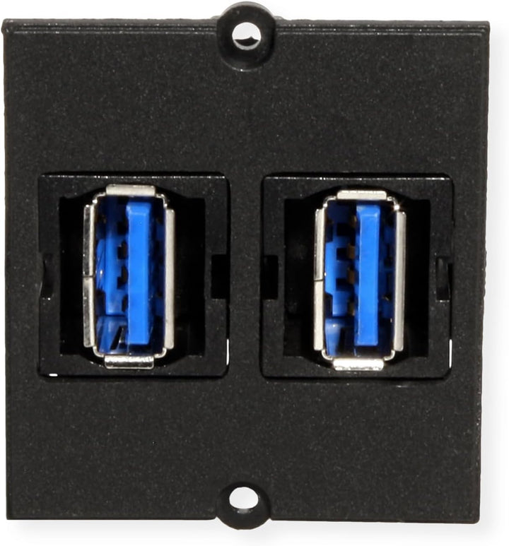 BACHMANN Rahmen 2xUSB 3.0, 90° Abgang seitlich