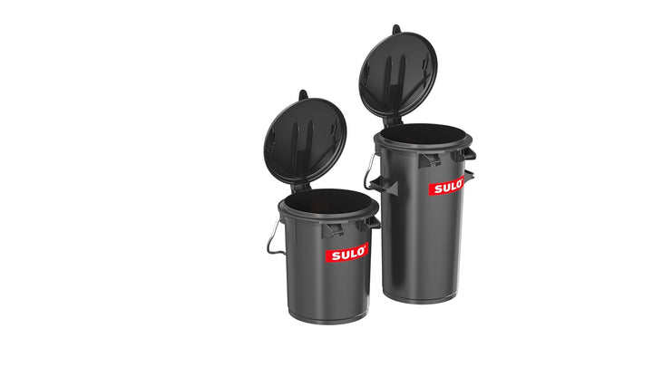 SULO SME35 Systemmülleimer mit Bügel 35L Grau RAL7021, 35l