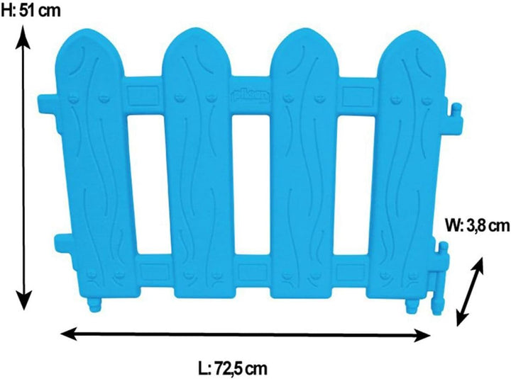 Pilsan Spielzaun, Plastikzaun, Laufgitter 06203, 6 Elemente 72,5 x 51,5 x 3,8 cm