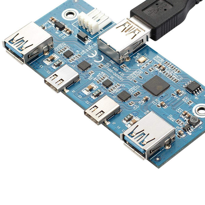 Chenyang 4 Ports 2 USB C ＆ 2 USB 3.0 auf USB 3.1 Typ E Frontplatte Header USB HUB Port Multiplier Ex