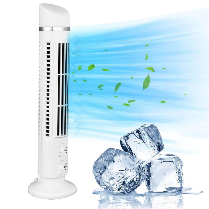 Qcwwy Turmventilator ohne Flügel, 90 Grad Oszillierend, 34 DB, Leise, Tragbarer USB-Tischventilator,