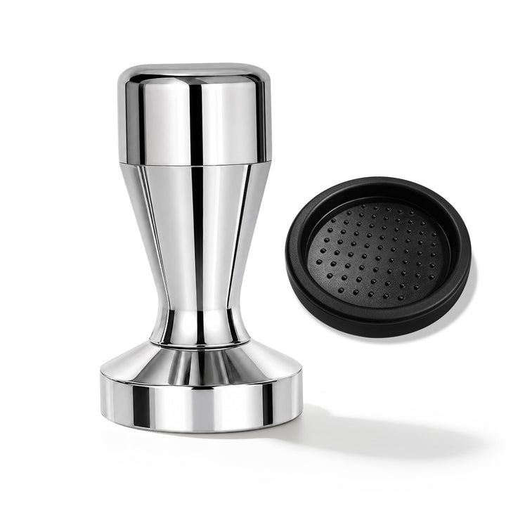 Kaffeestampfer, Espresso-Kaffeepresse 49 mm, Tamper Kaffee mit Silikon-Tampermatte