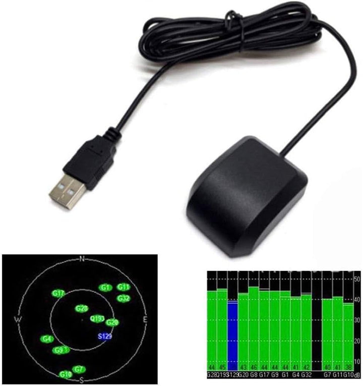 Riloer USB GPS Receiver Vk-162 Remote Mount Compatible with Google Earth Raspberry Pi Linux Window W